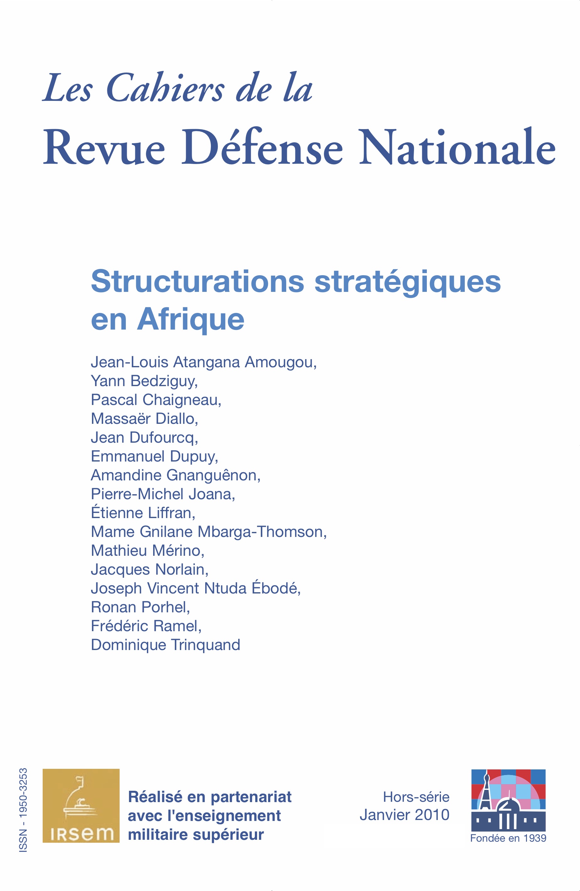CAH001 - Structurations strat&eacute;giques en Afrique